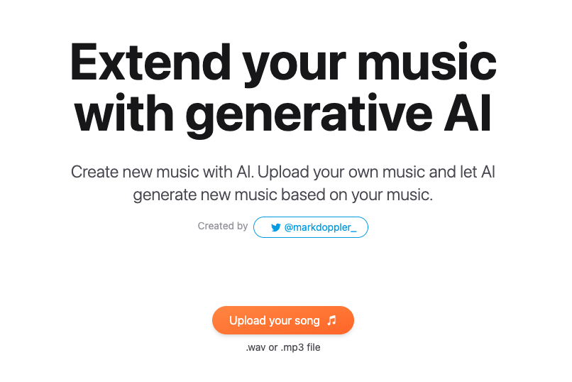 ExtendMusic.AI | Extend your music with generative AI
